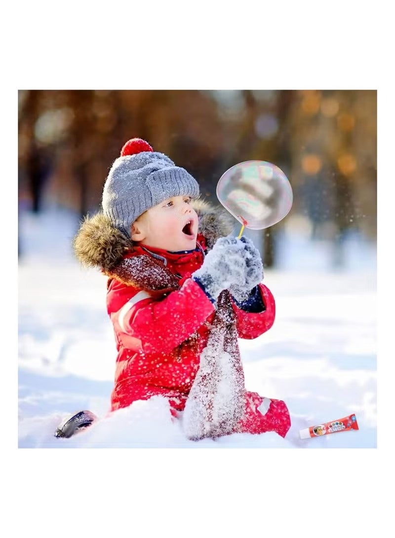 مجموعة ألعاب فقاعات بلاستيكية من 20 قطعة، مجموعة منتجات نفخ الفقاعات بالبالونات الكبيرة، ألعاب نفخ الفقاعات للأطفال في الهواء الطلق، هدية عيد ميلاد، ألعاب خارجية للأطفال الصغار (عدد عشوائي من كل لون) - Image 3