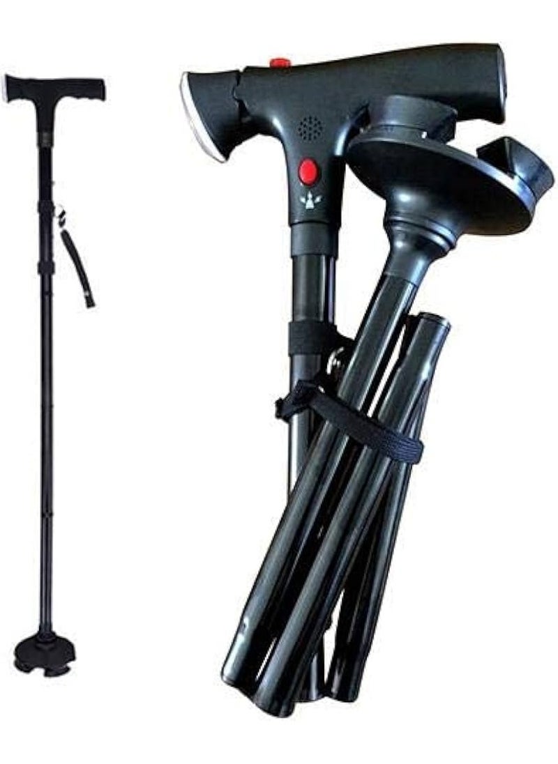ألتيميت عكاز المشي Ultimate Magic Cane with led light لكبار السن القابل للطي مع مصباح LED للإضاءة الليلية  - Image 3