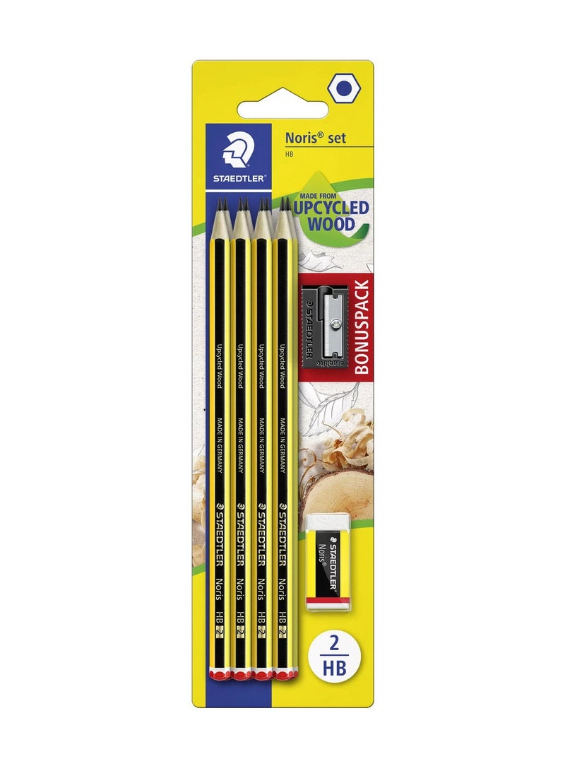 STAEDTLER Noris Pencil With Eraser And Sharpener  - Image 1