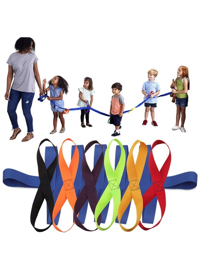 Lainrrew - Walking Rope, Children Safety Walking Rope With 12 Colorful Handles Outdoor Safety Daycare Rope For Preschool Daycare Kindergarten School Kids Children (Blue) - Image 1