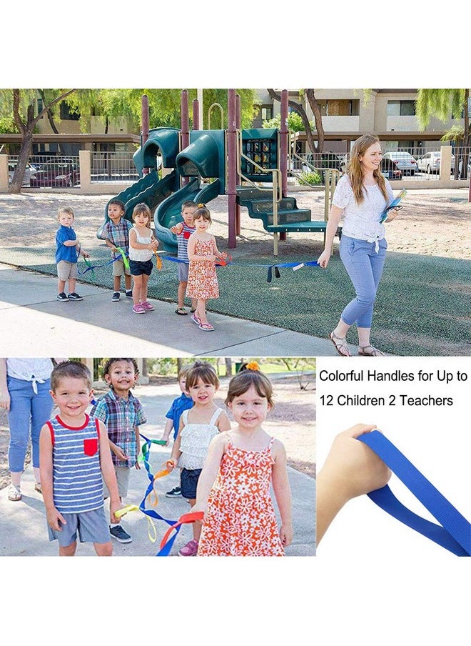 Lainrrew - Walking Rope, Children Safety Walking Rope With 12 Colorful Handles Outdoor Safety Daycare Rope For Preschool Daycare Kindergarten School Kids Children (Blue) - Image 1
