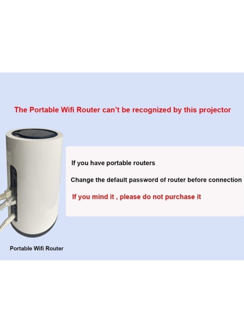 Umiio Portable 1080P Video Projector – Android Smart Projector with WiFi & Bluetooth, HDMI/USB/AV Interface, Game & TV Support, Compact Design with Tripod Stand – Home Theater & Office - Image 3