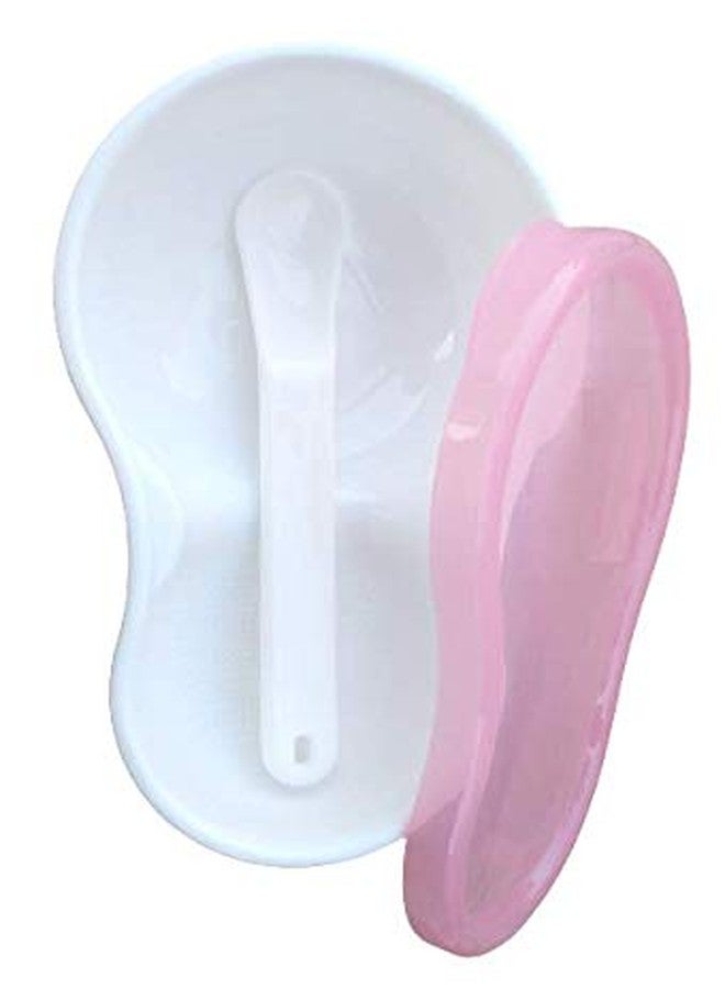 LAPPU Baby Travel Time Feeding Food Storage Container Unbreakable Portable Dispenser Bowl with Spoon Baby Food Serve Bowl (with Bib -Pink) - Image 2