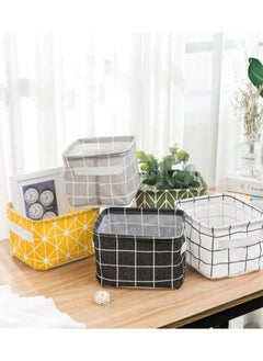 KIIUMI 4-Piece Foldable Storage Basket Set, Household Goods, Sundry Storage Basket, Waterproof, Collapsible Storage Basket, Lingerie Storage Box, Set of 4 Collapsible Storage Baskets  - Image 3