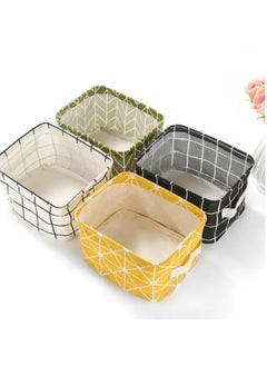KIIUMI 4-Piece Foldable Storage Basket Set, Household Goods, Sundry Storage Basket, Waterproof, Collapsible Storage Basket, Lingerie Storage Box, Set of 4 Collapsible Storage Baskets  - Image 4