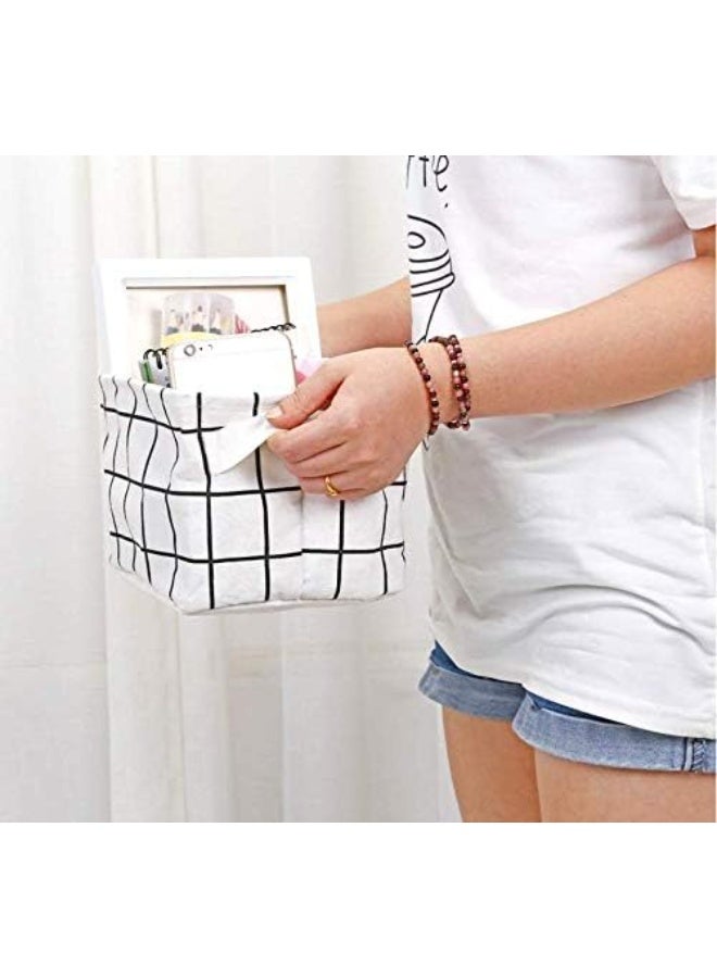 KIIUMI 4-Piece Storage Basket Set , Foldable Storage Basket, Waterproof Oxford Fabric Design for Clothes, Lingerie, Toys & Household Clutter - Image 4