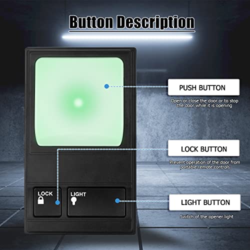 Ancable Garage Door Wall Button, Upgrade Garage Door Keypad Control Panel for Liftmaster 41A5273-1 78LM Multi-Function Replacement Opener Push Switch - Image 3