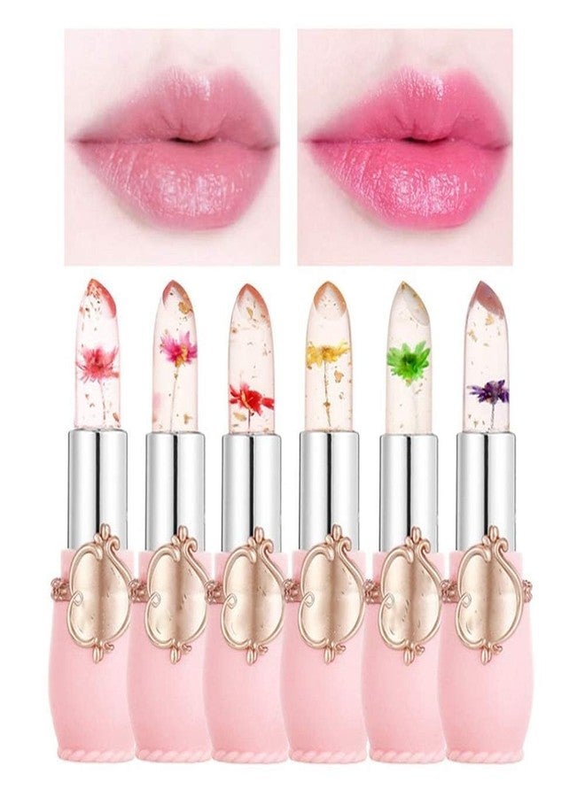 Futaba Crystal Clear Flower Jelly Color Changing Lipstick Set - Pack of 6 - Image 2
