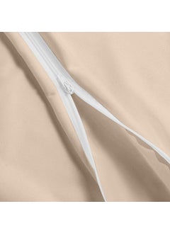 Sea Monk Sea Monk Waterproof Pillow Protector Set of 2 17 x 27 Inch Beige Color Pillow Protector with Zippered Closures Waterproof Pillow Protection Cover with Zipper  - Image 4