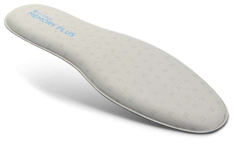 Sof Sole mens Memory Plus Comfort Full-length Insole, Grey, 7 13 US - Image 2