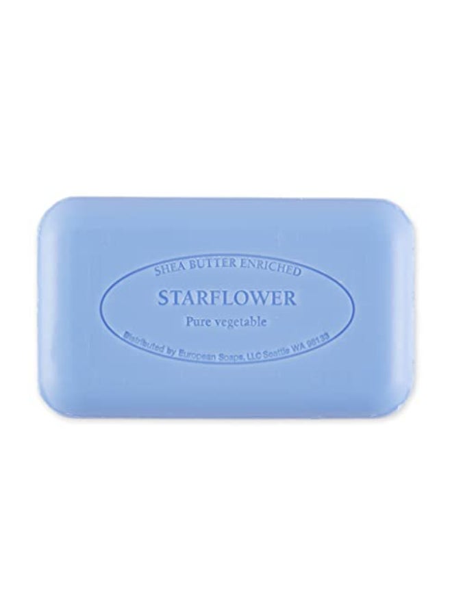 Pre de Provence Artisanal Soap Bar Natural French Skincare Enriched with Organic Shea Butter Quad Milled for Rich Smooth Moisturizing Lather Starflower 53 Ounce - Image 3