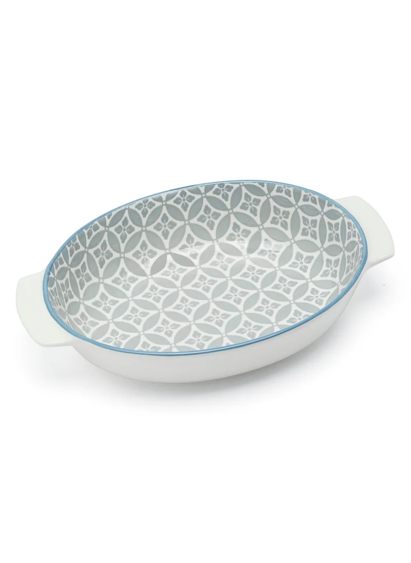 سيمبلي كيتشن Floral Mm Serving Dish With Handle
