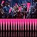 YOFOBU 30 PCS Pink Fiber Optic Wands Glow Fiber Wands Bulk LED Light Up Wands with 3 Flashing Modes LED Flashing Sticks for Halloween Christmas Valentines Day Wedding Gender Reveal Birthday - Image 2