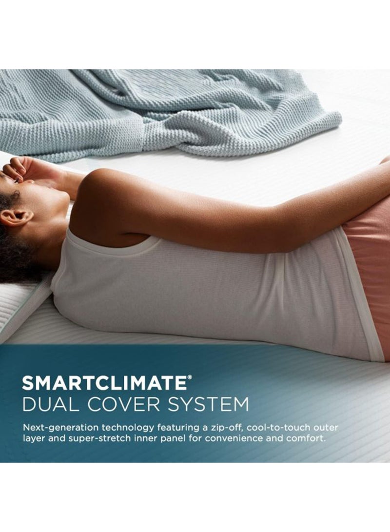 Mahmayi White 180x200 King Size Mattress, 16cm Thickness with Gel Memory Foam Mattress for a Cool Sleep, Pressure Relief, Europedic Mattress for Living Room, Bed Room 180 cm - Image 2