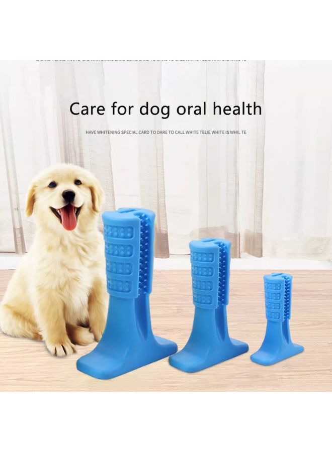 Dog Massage Cleaning Toothbrush Blue - Image 2