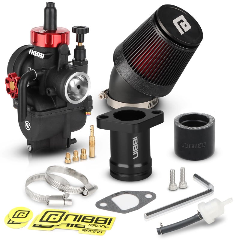 NIBBI Predator 212 Carburetor Kitwith Intake Manifold CNC Air FiltersPefect for ColemanPredator 196cc 212cc 224cc Engine Performance PartsBlack - Image 2