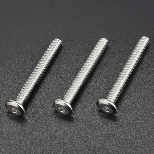 RoyceMart 1/4-20 x 2 (20 PCS) Flat Head Socket Cap Screw, 304 Stainless Steel 18-8 Binding Screws, Full Thread, Connection Bolts, Furniture Bolts - Image 3