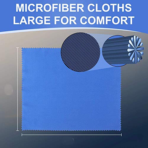 SCHOFIC Microfiber Eye Glass Phone Screen Camera Lens Glasses Cleaner Cleaning Cloth [5"X5"] (PACK OF 10) - Image 4