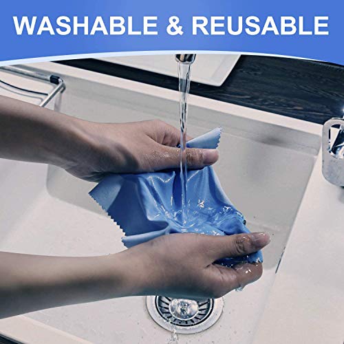 SCHOFIC Microfiber Eye Glass Phone Screen Camera Lens Glasses Cleaner Cleaning Cloth [5"X5"] (PACK OF 10) - Image 5
