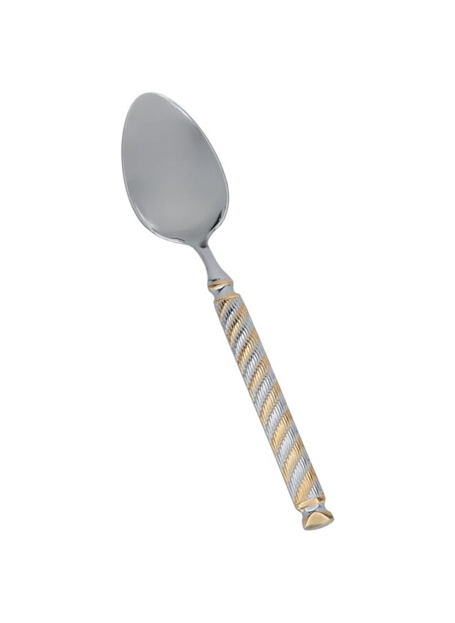 Alsaif Gallery - A set of gold engraved dinner spoons, 6 pieces - Image 1