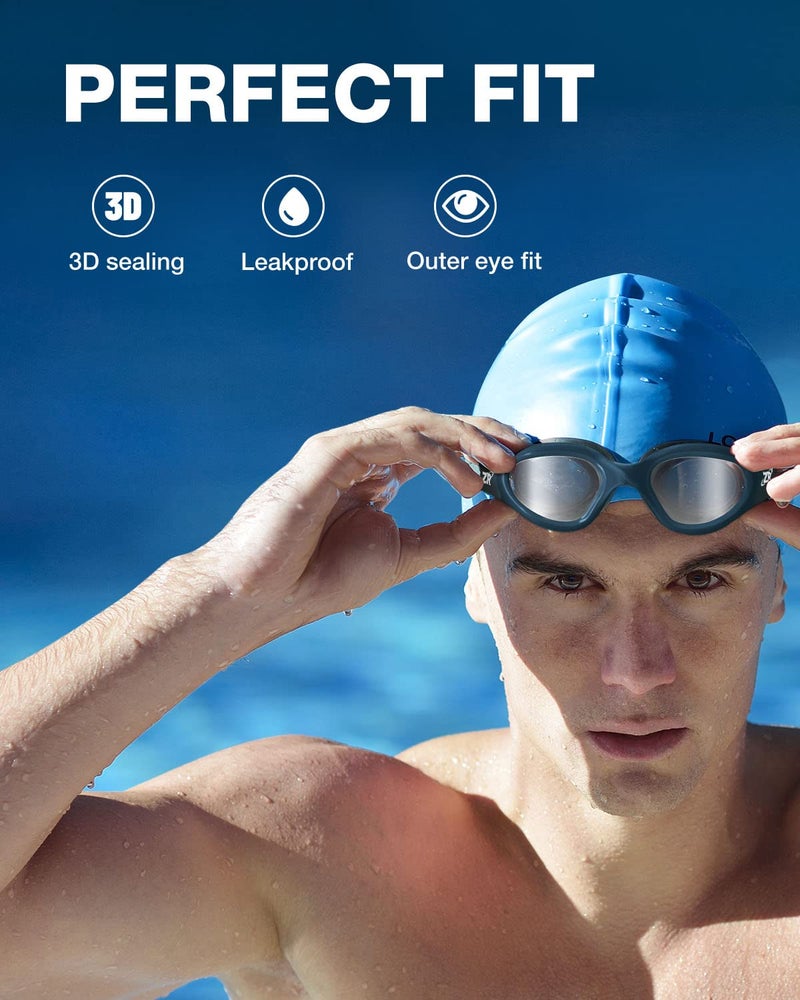 ZIONOR G1 Polarized Swimming Goggles for Unisex Adult Women Anti Fog 100% Anti UV Diving Goggles - Image 3