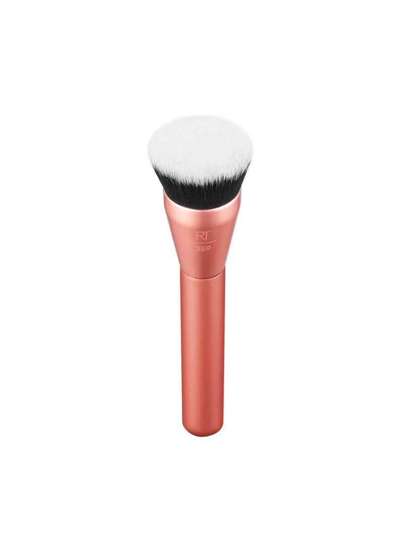 REAL TECHNIQUES Glow Round Base Makeup Brush Pink - Image 3