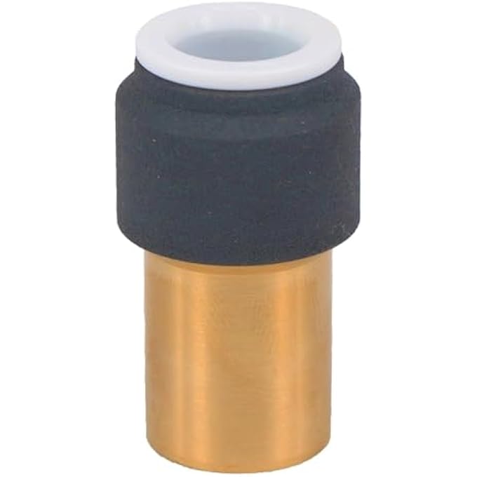 RADIATOR VALVE 15MM X 10MM PUSH FIT ANTHRACITE SPEED FIT REDUCER STRAIGHT X 2 - Image 2