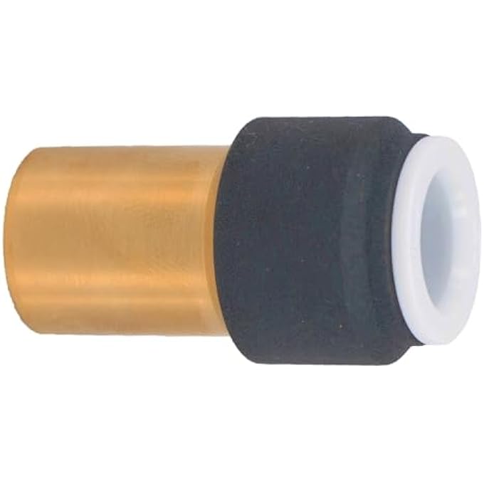 RADIATOR VALVE 15MM X 10MM PUSH FIT ANTHRACITE SPEED FIT REDUCER STRAIGHT X 2 - Image 3