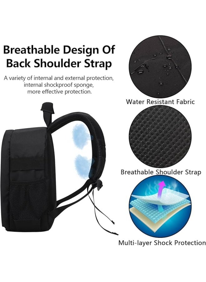 Camera Backpack Professional Camera Bag for DSLR/SLR Mirrorless Camera, Photography Backpack Case for Women Men Photographers, Camera Case Compatible with Canon Nikon Sony Digital Lens - Image 4