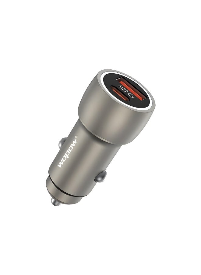 وبو محول شاحن سيارة Wopow CQ007 بتقنية الشحن السريع PD بقوة 48 واط | منفذان (USB-A × 1 ومنفذ PD × 1) | مقبس ولاعة سجائر عالمي مثالي - Image 5