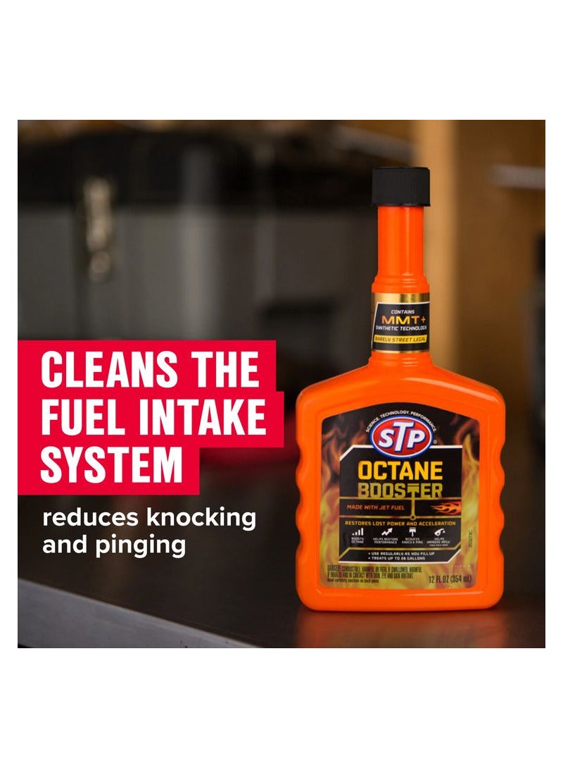 STP Octane Booster 354ml Restores Lost Power And Acceleration Contains MMT Synthetic Technology Made With Jet Fuel - Image 3