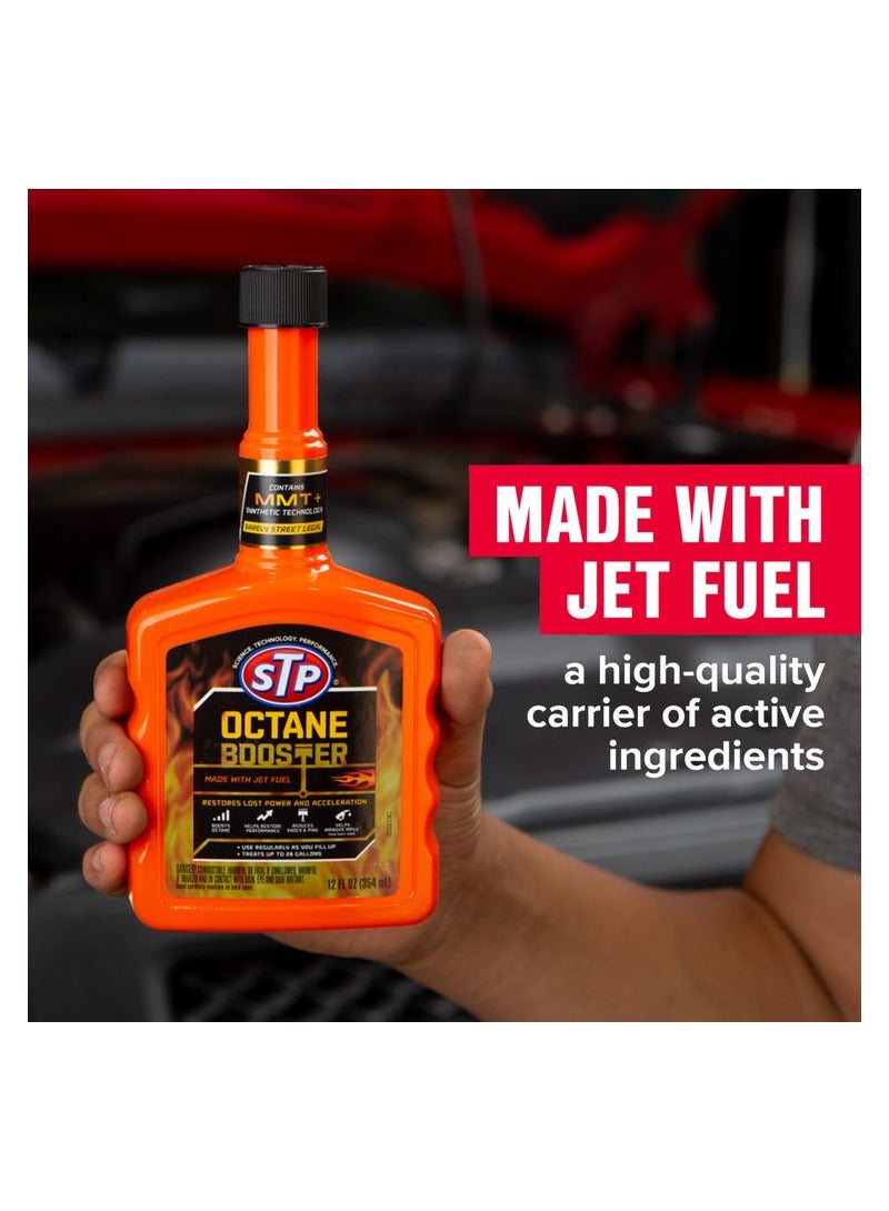 STP Octane Booster 354ml Restores Lost Power And Acceleration Contains MMT Synthetic Technology Made With Jet Fuel - Image 4