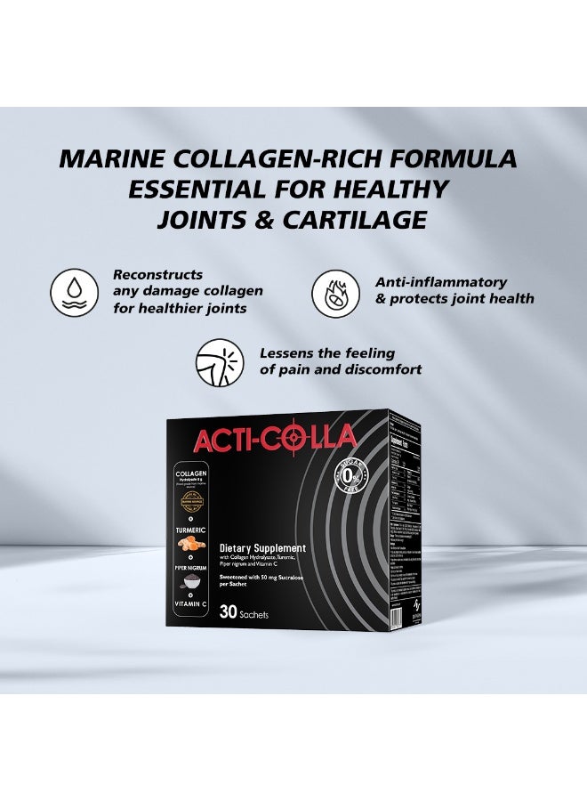 ACTI-COLLA  Nutritional Supplement with Hydrolyzed Collagen 30 sachets - Image 3