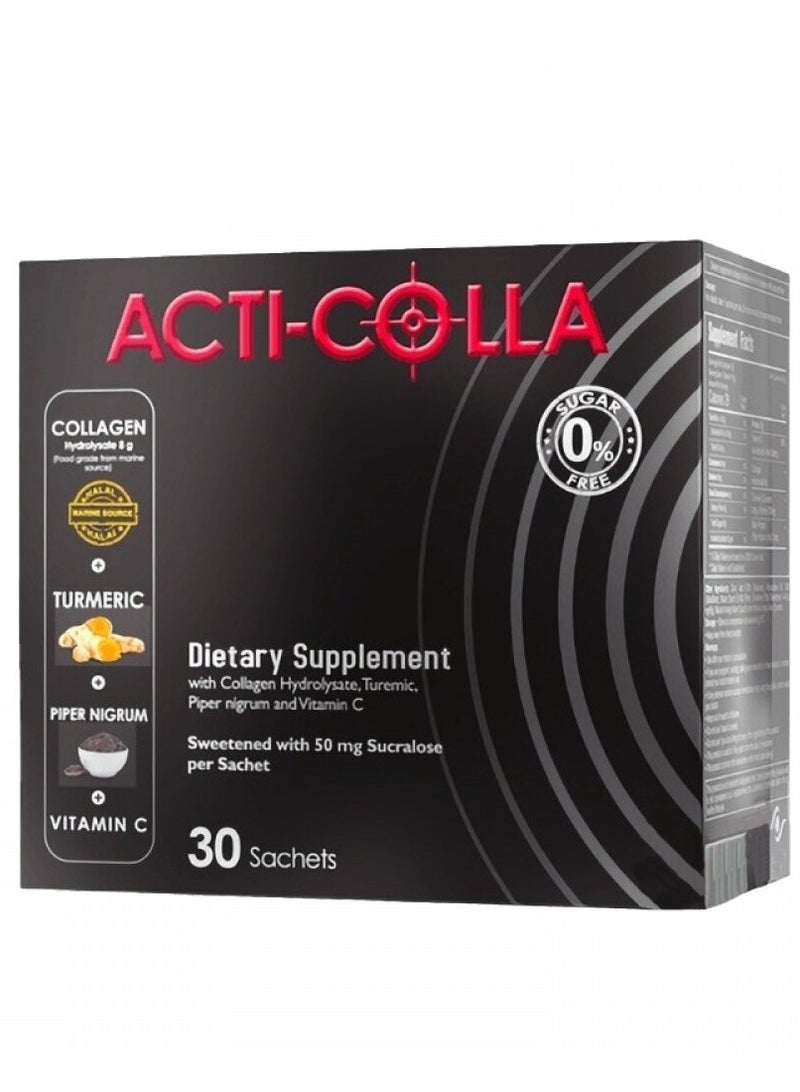 ACTI-COLLA  Nutritional Supplement with Hydrolyzed Collagen 30 sachets - Image 1