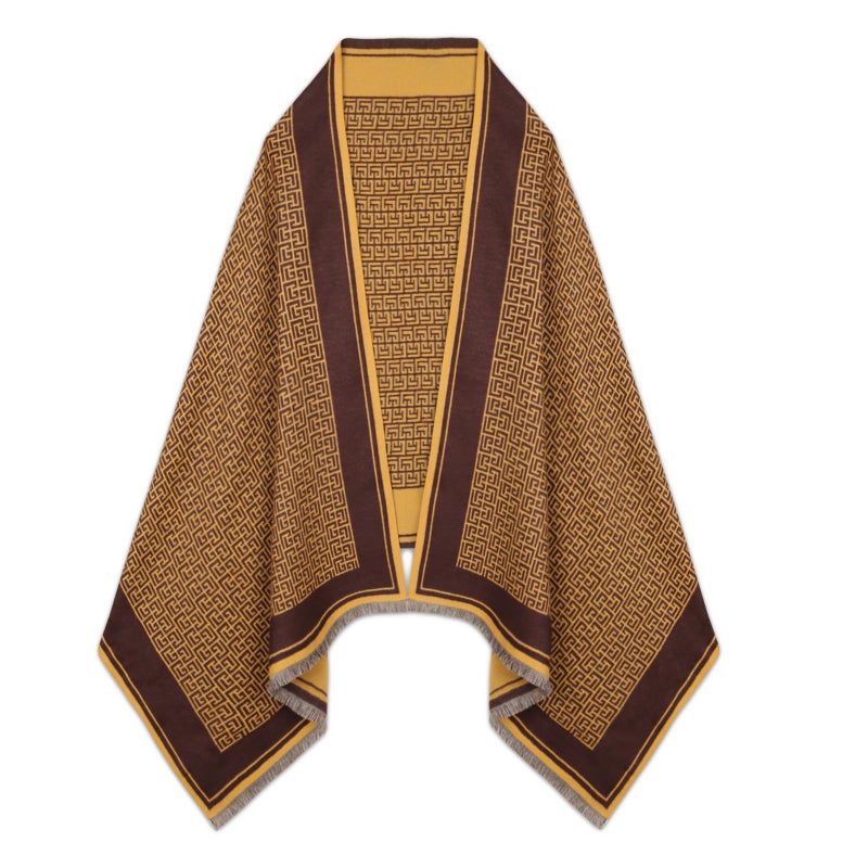 EXTREE Scarfs for Women Pashmina Silky Shawl Wrap for Evening Dressing Blanket Open Front Poncho Cape - Image 1