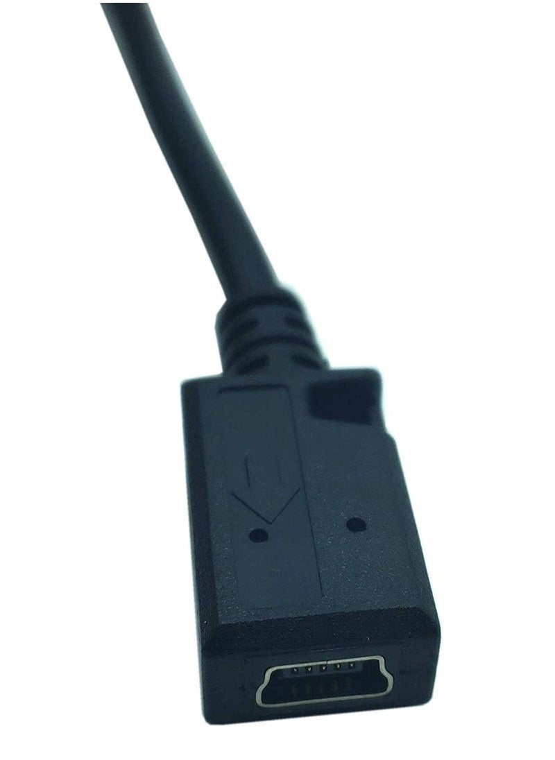 USB Type C to Mini USB Cable, 90 Degree USB-C Male to Mini USB Female Adapter Converter for MacBook Pro, Laptop, Android Devices(Only for Charging) (TypeC to Mini)