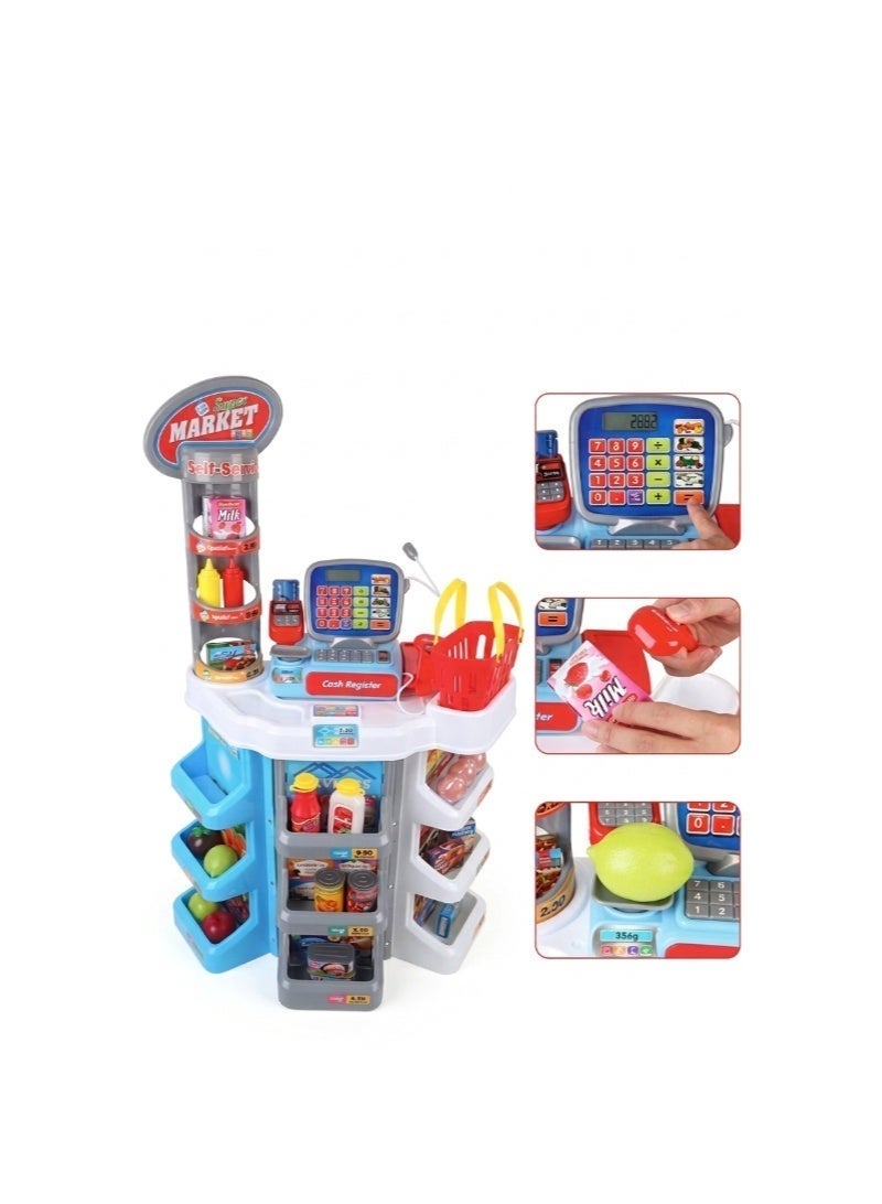 Lima Kids Supermarket Playset with Cash Register and Accessories – 24 PCS - Image 2