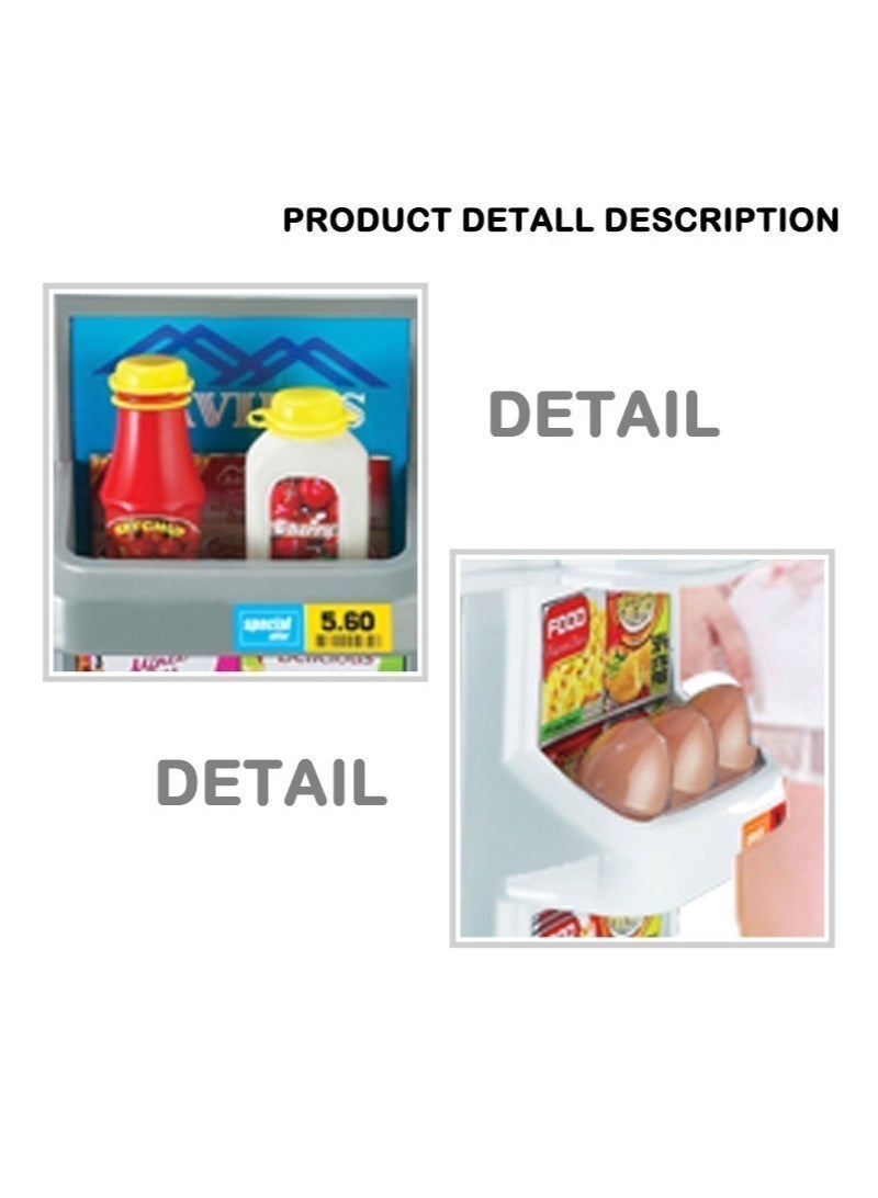 Lima Kids Supermarket Playset with Cash Register and Accessories – 24 PCS - Image 3