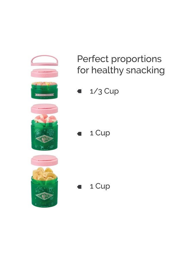 Whiskware Harry Potter Stackable Snack Containers for Infants, Kids, and Toddlers, Durable Food Storage Containers for Daycare, Car, and Airplane Travel, Dishwasher Safe, Honeydukes - Image 5
