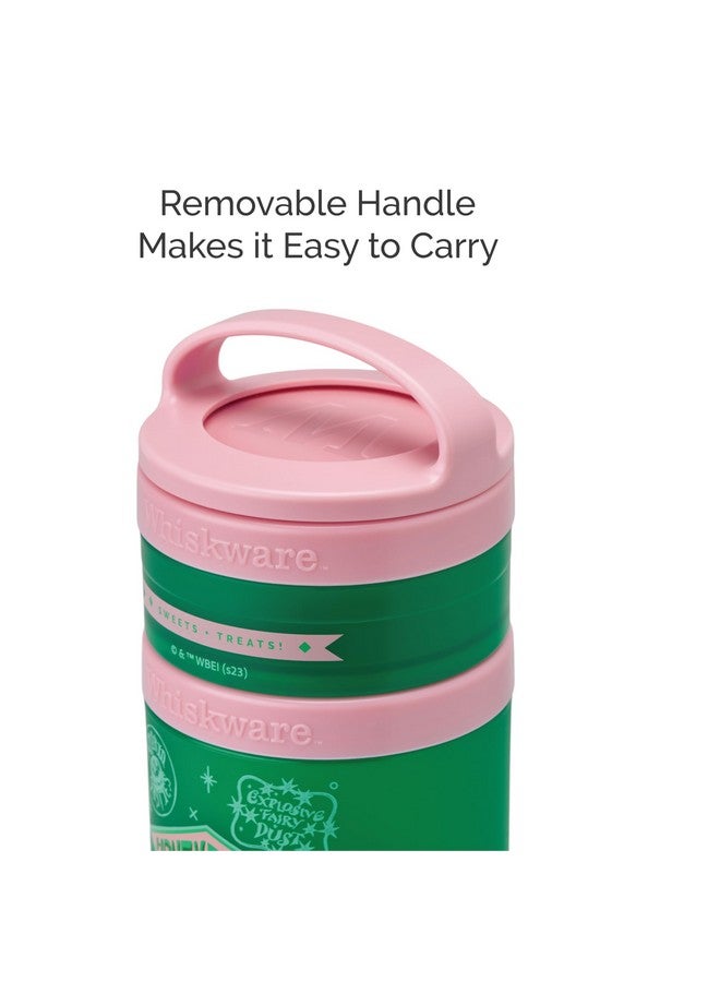 Whiskware Harry Potter Stackable Snack Containers for Infants, Kids, and Toddlers, Durable Food Storage Containers for Daycare, Car, and Airplane Travel, Dishwasher Safe, Honeydukes - Image 4