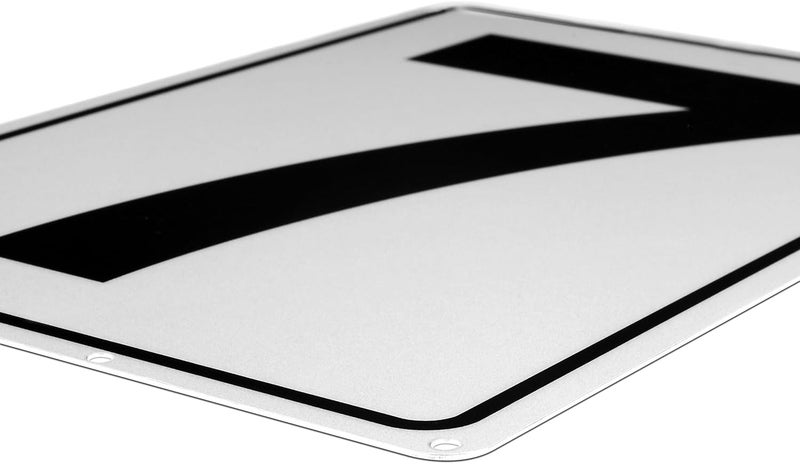 Kichwit Metal House Numbers Address Sign Reflective Aluminum Mailbox Number, 10 x 7 Inches, Number 7 - Image 2