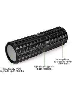 SKY-TOUCH 5 In 1 Fitness Foam Roller Set With Muscle Roller Stick And Massage Balls For Physical Therapy Pain Relief Myofascial Release Balance Exercise, Multicolour  - Image 2