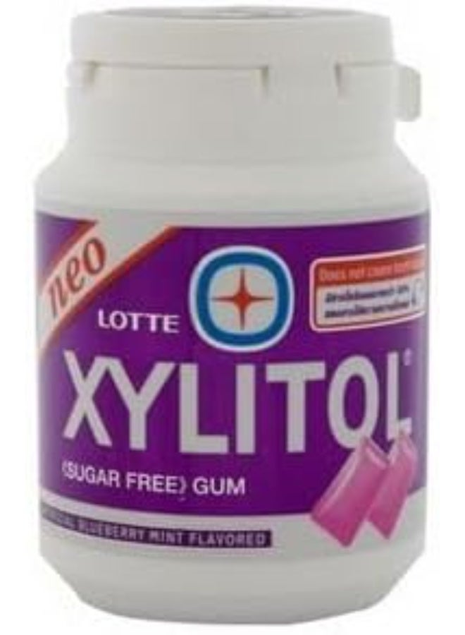 زيلتول بلس علكة لوتي نيو زايليتول خالية من السكر - بنكهة التوت الأزرق والنعناع المنعشة