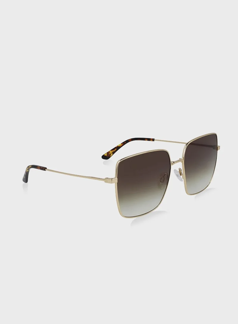 CALVIN KLEIN Full Rimmed Square Frame Sunglasses - Lens Size: 58 Mm