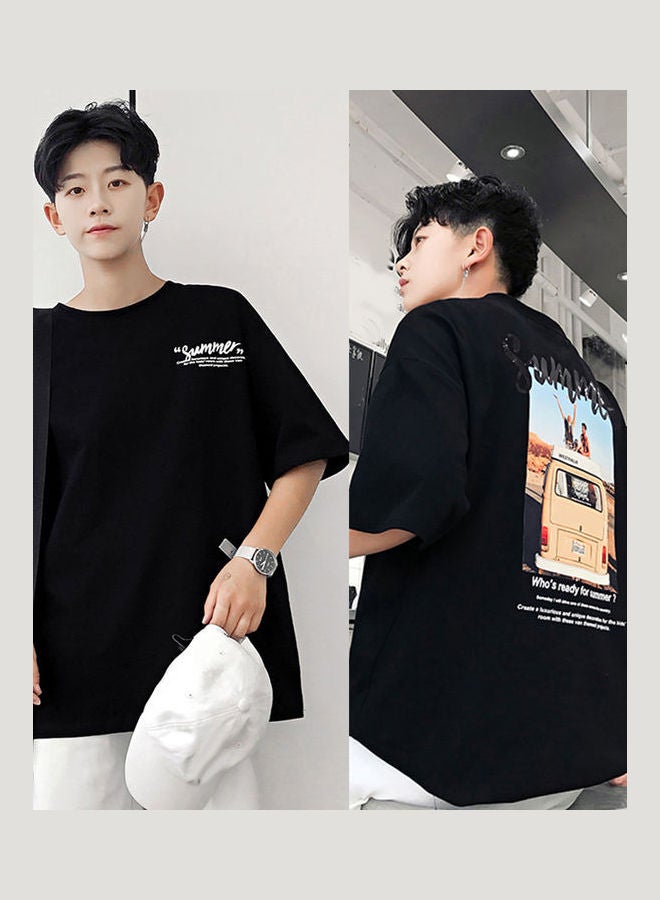 NIBEMINENT Summer Printed T-Shirt White - Image 4