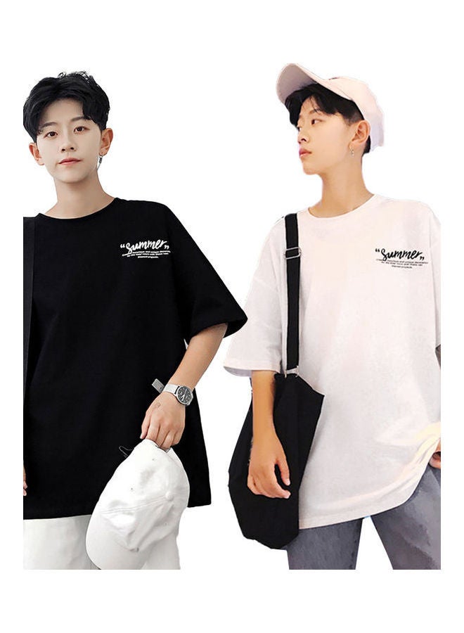 NIBEMINENT Summer Printed T-Shirt White - Image 5