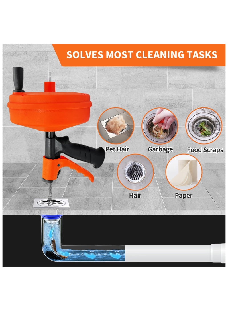 XICEN Drain Auger, Plumbing Drain Snake, Flexible Plumbing Snake Use Manually or Powered for Bathtub Drain, Bathroom Sink, Kitchen Cleaning - Image 5