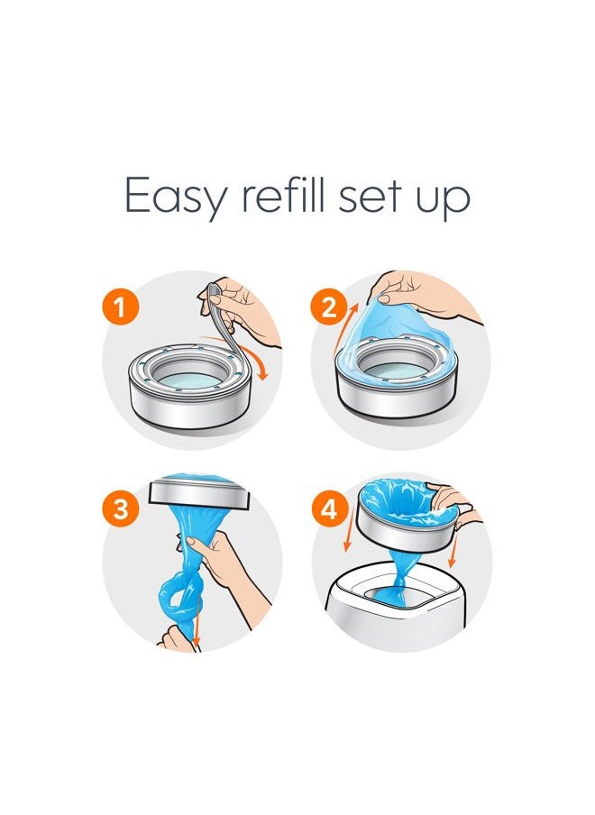 Diaper Genie Bags Refills 270 Count (Pack of 3) Clean Laundry Scent | Diaper Pail Refills with Max Odor Lock | Holds up to 810 Newborn Diapers  - Image 3