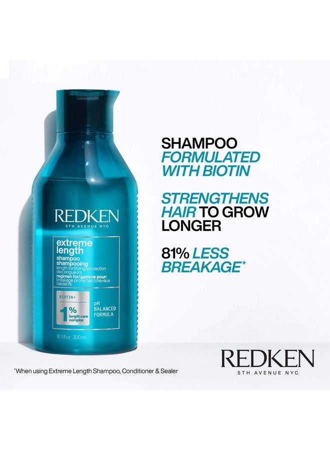 Redken Extreme Length Shampoo | For Hair Growth | Prevents Breakage & Strengthens Hair | Infused With Biotin | 10.1 Fl Oz (Pack of 1) - Image 3
