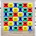 Charnoel 36 Pcs Brothers Birthday Decorations Balloons Brick Square Foil Balloons Wall Backdrop Arch Kit Double Sided Metallic for Cartoon Video Game Party SuppliesRed Green Blue Yellow - Image 2